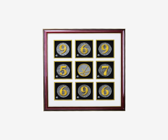 Corporate 9q Pewter Frame