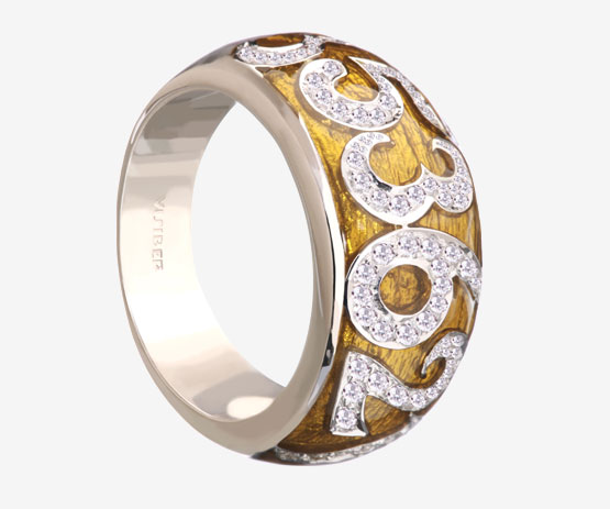 Trinity Diamond Ring-Yellow