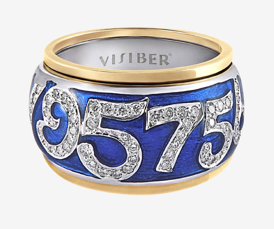 Trinity Diamond Ring II-Blue