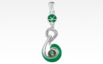 Dewy Drops of Contentment Pendant-Green
