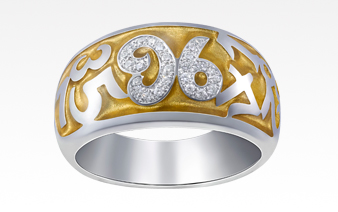K Gold Trinity Diamond Ring-Gold